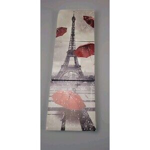 Set Of 3 Paris Eiffel Tower Canvas Landscape Wall Art Ready To Hang(12X12inch*3)